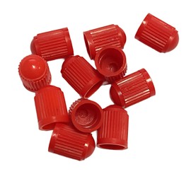 Leliafleury 24Pcs Tyre Valve Caps Plastic Dust Caps Universal Car Tire Stem Dust Covers with O Seal Ring for SUV, Motorbike, Trucks, Bike, Bicycle (Red)