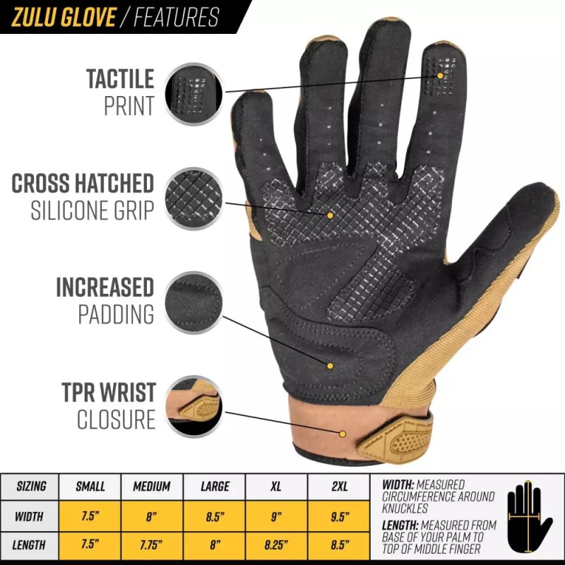 Valken 발켄 줄루 전술 장갑 [XX-Large] Valken Zulu Tactical Gloves