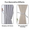 Lollanda 4Pcs Rope Curtain Tiebacks, Drape Tie Backs for Curtain,