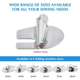 FOCCTS 6PCS Universal Sewing Rolled Hemmer Foot, 3-8mm Wide Rolled Hem Pressure Foot Sewing Machine Presser Foot, Sewing Accessories & Tools for Sewing Machine