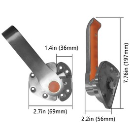 Steam Cabinet Door Handle Stainless Steel Cooler Steam Cupboard Door Latch Steamer Oven Cabinet Door Handle Kitchenware Accessories (Left)