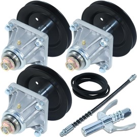 POSEAGLE 3 Pack 918-0625B Spindle Assembly with 954-04118/754-04153 Belt Replaces 618-0625, 618-0660, 918-04137, 918-04137A, 918-0660 for Cub Cadet LT1046, LT1045, 13AP605H755, 13AP605H755 Tractors