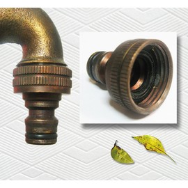 Brass Turtle Garden Outdoor Faucet - With a Brass Connecter