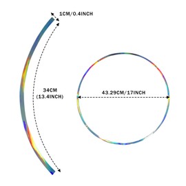 TOMALL 16''-17" Reflective Wheel Rim Stripe Decal for Motorcycle, Car, Cycling, Bike - Night Safety Decoration, Universal Rim Reflective Stickers (Gradient)