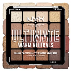 Nyx Professional Makeup, Paleta De Sombras, Ultimate Shadow Palette, Tono Warm Neutrals 13G                                                           