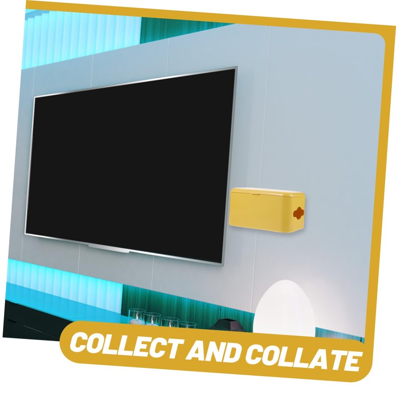 SHINEOFI Multi-Functional Wall-Mounted Storage Box 1pc Cable Management Box Cable