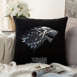 MOCOFO Game of Thrones Kissenbezüge, Game of Thrones Kissenbezug, Kissenbezüge für Wohnzimmer, Sofa, Zuhause, Couch, 45,7 x 45,7 cm (Farbe5)