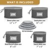 Fine China Storage - Set of 4 Quilted Cases for