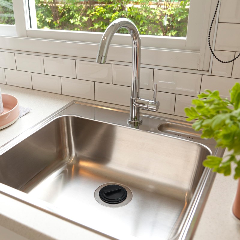Hordion 3 Inch Garbage Disposal Splash Guard and Kitchen Sink
