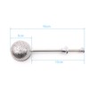BITEYI Tea Infuser Long-Handled Stainless Steel Ball Shape Push Style