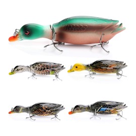 ELBFANG Wobbler duck, artificial bait, fishing bait for fishing, pike bait, colour F