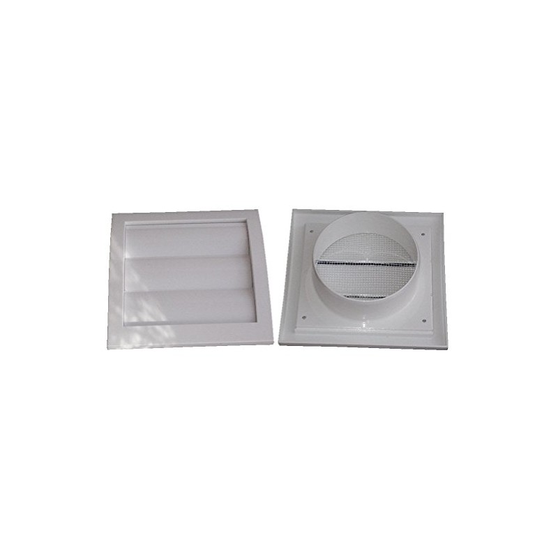 Air Ventilation Plastic Grill Cover 148mm x 153mm Gravity Flaps