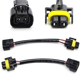 iJDMTOY 5202 PSX24W (Female) to H11 H8 (Female) Pigtail Sockets Wires Compatible with Fog Lamps Retrofit or Conversion