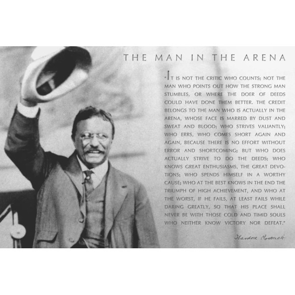 Theodore Teddy Roosevelt 13x19 Poster With the Man in the