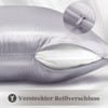 Adubor Silk Pillow Case for Hair and Skin, with Hidden
