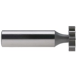 WC-406 3/4x1/8 Woodruff Keyseat Cutter with 1/2" Straight Shank, High Speed Steel