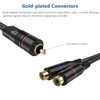 CableStop Pro 20cm RCA Phono Y Splitter Cable 1 Male