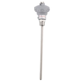 PT100 Temperature Probe, RTD PT100 Temperature Sensor Probe, Thermocouple Connection Head, Temperature Sensor for Controller - 1/2 Inch NPT Thread, Stainless Steel (Protecting Housing 200 mm)