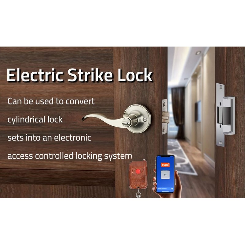 Smart Door Access Control System Electric Strike Lock Kit with