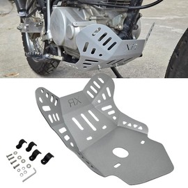 FENGYEMOTO Compatible for Honda XR150 XR150L Steel Engine Frame Protector Skid Plate (Silver)