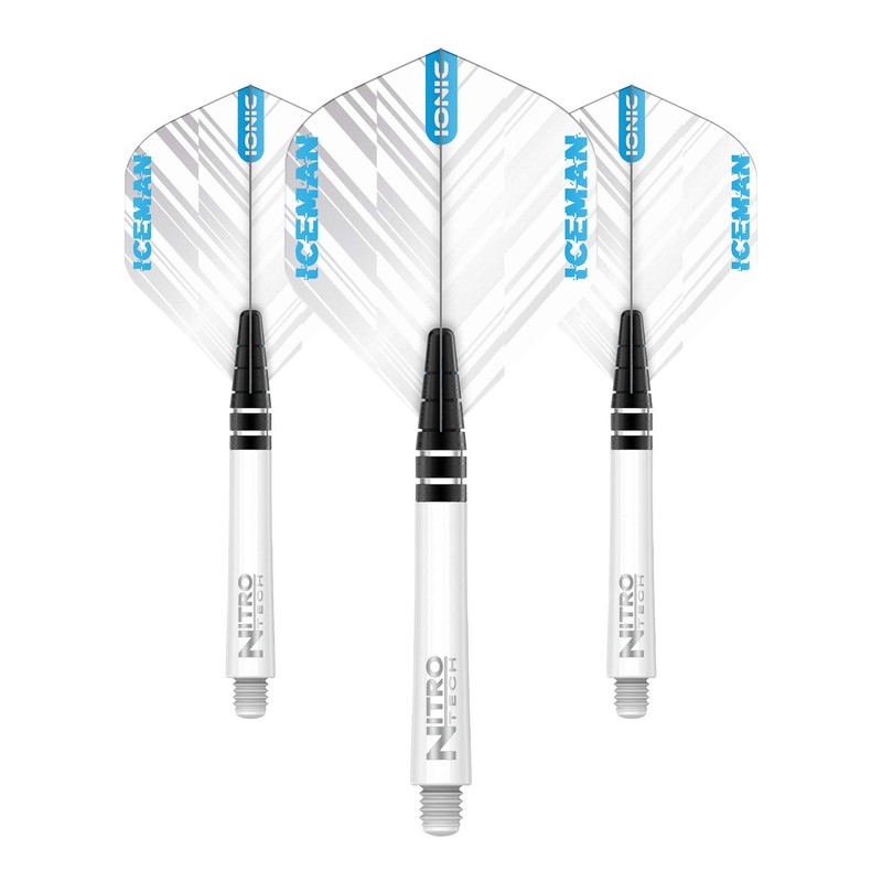 RED DRAGON Gerwyn Price Iceman Ionic White Flight and Stem