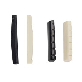 Reccisokz 4 Piece Guitar Bridge Saddle Set Guitar Nut Guitar Parts Suitable for 6 String Classical Folk Guitar Electric Guitar Parts