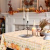 3 Pack Thanksgiving Tablecloth, Disposable Light Yellow Buffalo Plaid Fall
