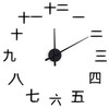 Chinese Number Wall Clock Set Acrylic 3D Numbers, Quiet, Easy