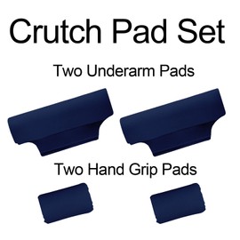 Underarm Crutch's Pad Crutches Padding Crutch Pads Pads for Crutches Crutch Pads for Armpits (Navy Blue)