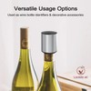 ELMWAY Wine Stopper, Stainless Steel Wine Bottle Stopper, Mini Vacuum