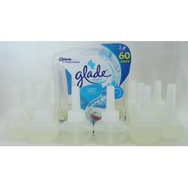 12 Glade Clean Linen Plugins Scented Oil Refills No Outer Package