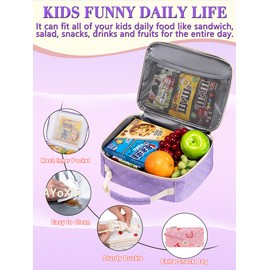 Beige Strawberry Backpack with Lunch Box for Girls Teens Kids for Age 6-8 8-10 10-12 Kawaii School Bag for Middle High School Primary Elementary Bookbag Mochila Para Niñas