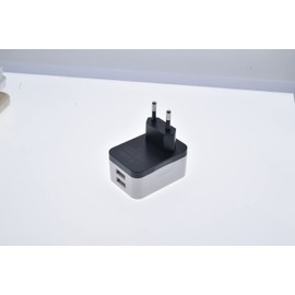 UK to European Travel Adapter Euro EU Plug Adapter with 2 USB Ports for Most of Europe Spain Germany France Iceland Poland Russia and More