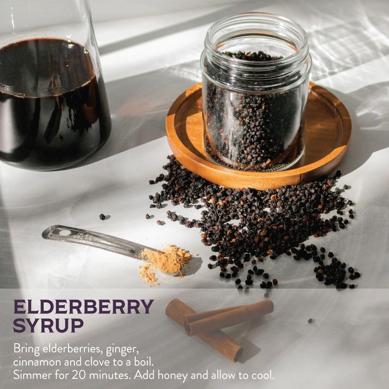 Waterglider International Certified USDA - 100% Organic Dried Elderberries -