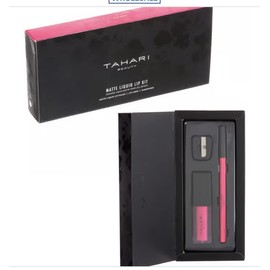 Tahari 3pc Tahari Beauty Pink Matte Lip Set lipstick Pencil And Sharpener