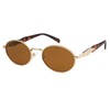 SOJOS Retro Oval Sunglasses for Women Men Trendy Sun Glasses
