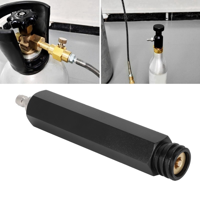 CO2 Cylinder Refill Adapter 8mm Male Quick Plug to Male