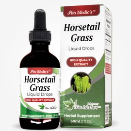 FITO MEDIC'S Lab - Horsetail, Liquid Drops Extract, Vegetarian, Non-GMO, Alcohol Free, Gluten Free Liquid, cola de Caballo.