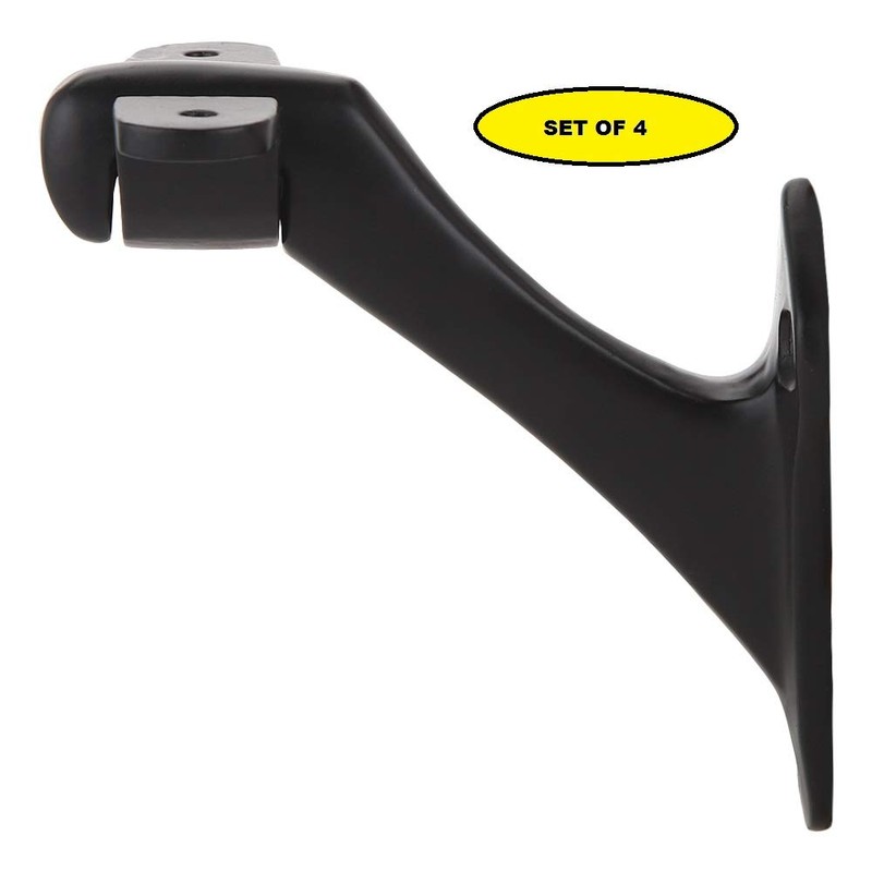 STALLION HARDWARE Iron Handrail Stair Brackets, Heavy Duty Handrail Bracket