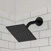 Karsen Contemporary Single-Function Shower Head for Bathroom, Matte Black, Design