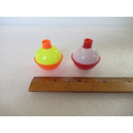 Unbranded 24 1.25" FISHING BOBBERS S-Medium Round Ball Floats Plastic Snap on Float Choice - Mix