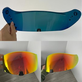 YMTSGEQ Helmet Visor For R420.Replacement Motorcycle Helmet Shield Compatible with R420 (Revo Deep Red)