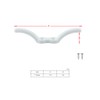 VTurboWay 2 Pack Nylon White Rope Cleat 4" Marine Grade