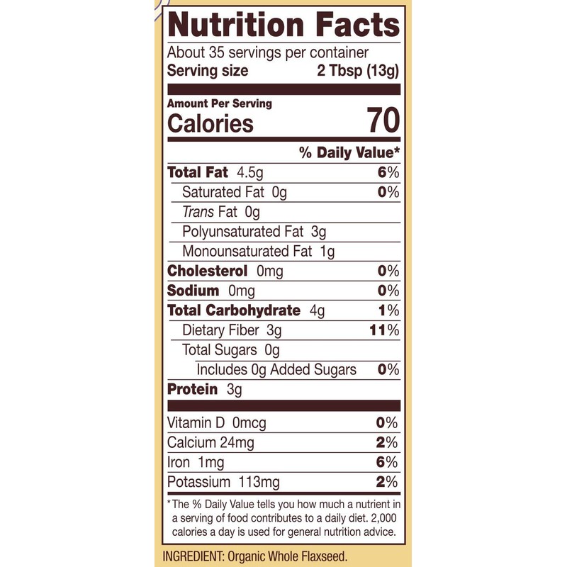 Bob's Red Mill Organic Brown Flaxseed Meal, 32-ounce (Pack of