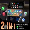 Wireless CarPlay Adapter, 2-in-1 CarPlay & Android Auto Adapter, Easy