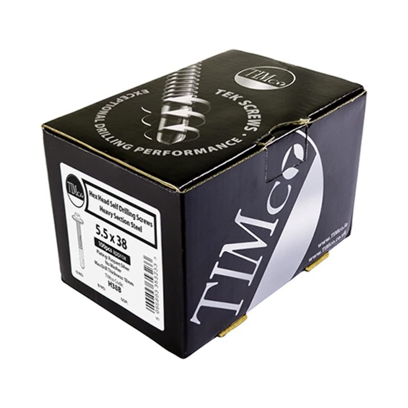 TIMco H38B No.5 Hex Head Self-Drilling Screw 5.5 x 38