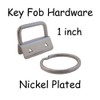 Key Fob Hardware with Key Rings Sets - 1" or