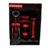 Pedrini 5 Piece Bar Tools Gift Set - Red