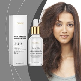 Souvik Rosmarinöl für Haare mit Pipette,Rosmarinöl Haare Wachstum 60ml, Gegen Haarausfall für gesunde Kopfhaut