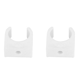 PIPE CLAMP WATER GAS PVC U-SHAPED FIXED CLIPS 20PCS SCREWS GROUND WALL (20mm+screws 20pcs)